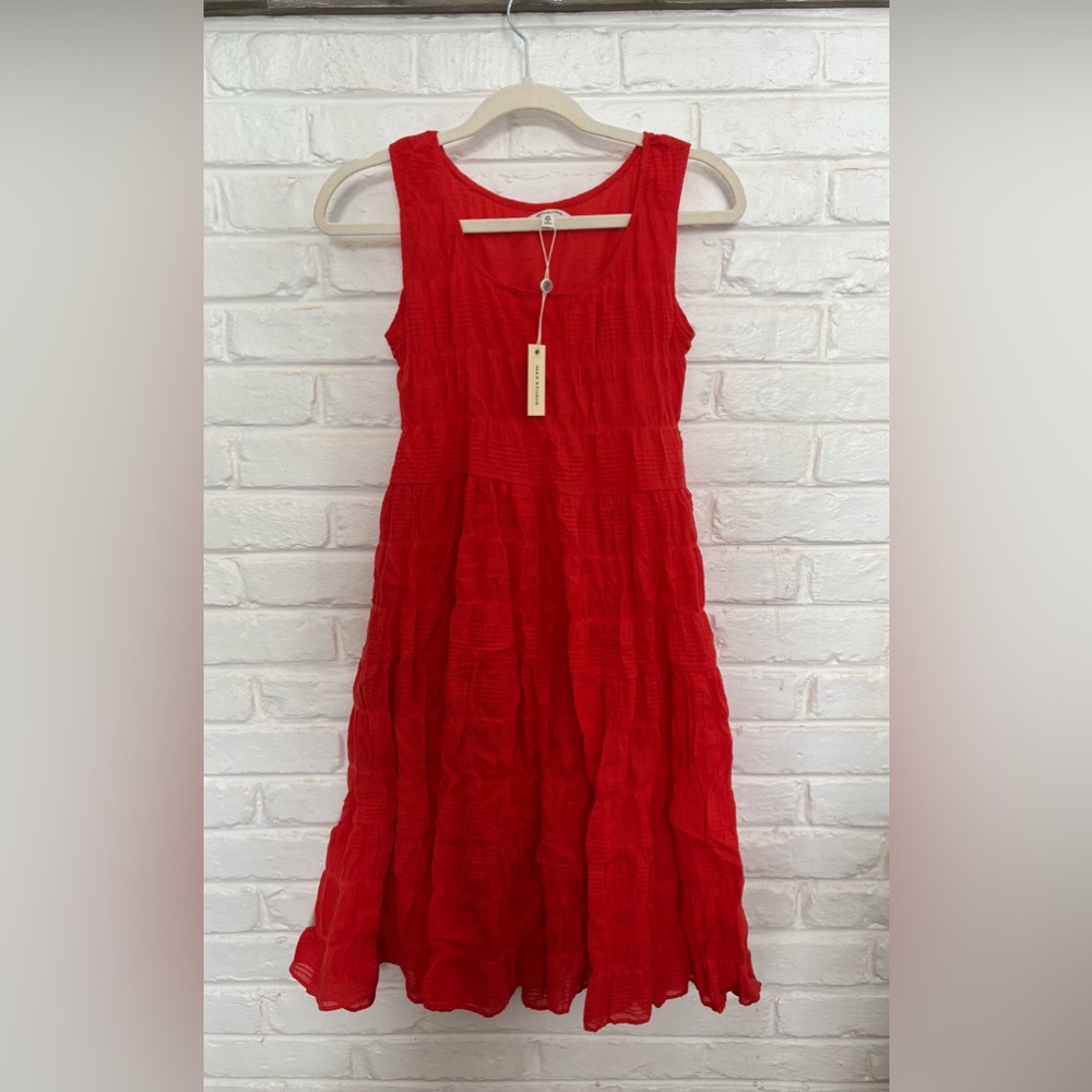 Max Studio Papaya Textured Midi Dress